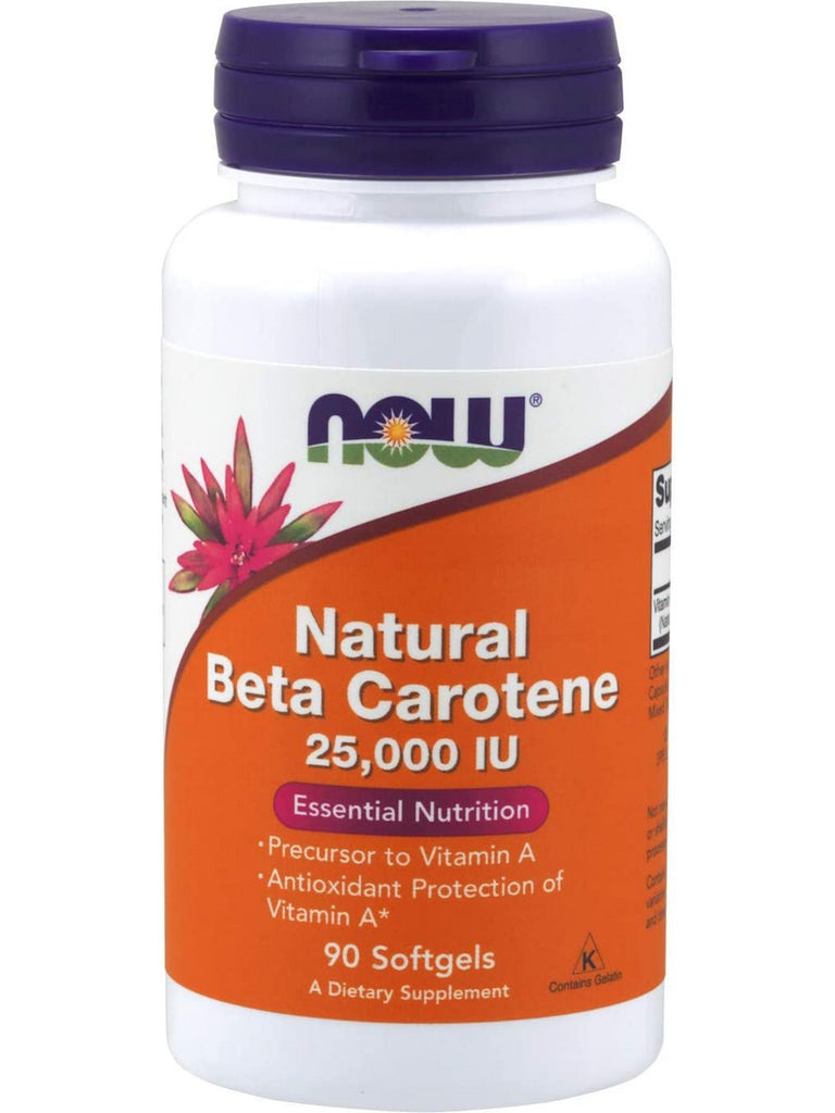 NOW Foods, Beta Carotene, Natural 7,500 mcg, 90 softgels