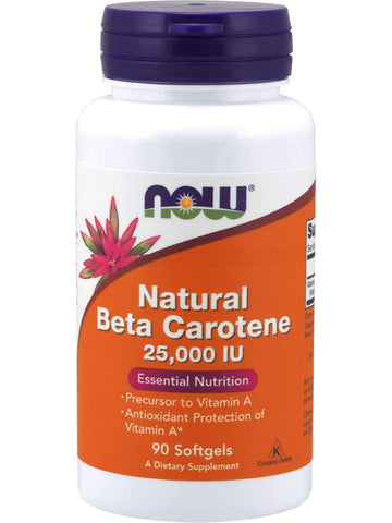 NOW Foods, Beta Carotene, Natural 7,500 mcg, 90 softgels