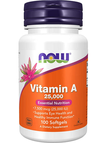 NOW Foods, Vitamin A 25,000, 100 softgels