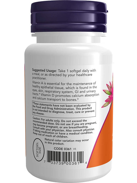 NOW Foods, Ultra A & D-3 25,000/1,000, 100 softgels