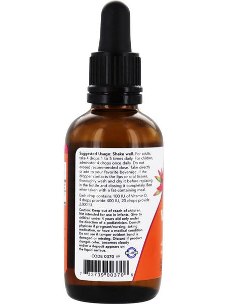 NOW Foods, Liquid Vitamin D-3, 2 fl oz