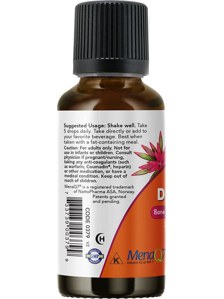 NOW Foods, Liquid D-3 & MK-7, 1 fl oz