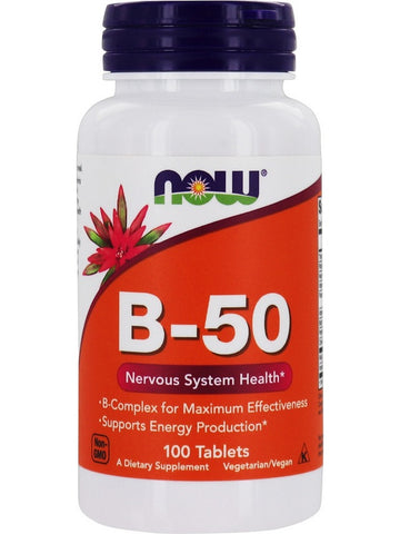 NOW Foods, B-50, 100 tablets