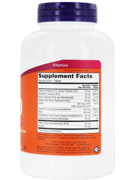NOW Foods, B-50, 250 tablets