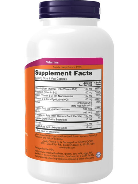 NOW Foods, B-100, 250 veg capsules