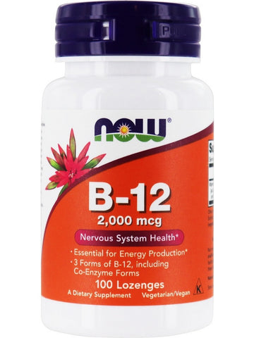 NOW Foods, B-12 2,000 mcg, 100 lozenges