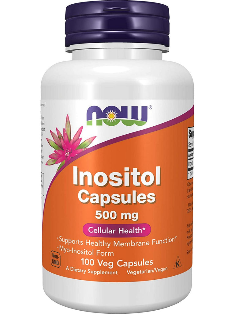 NOW Foods, Inositol 500 mg, 100 veg capsules