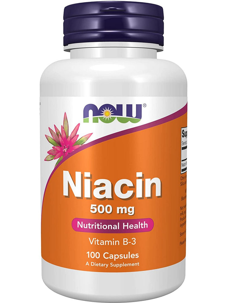 NOW Foods, Niacin 500 mg, 100 capsules