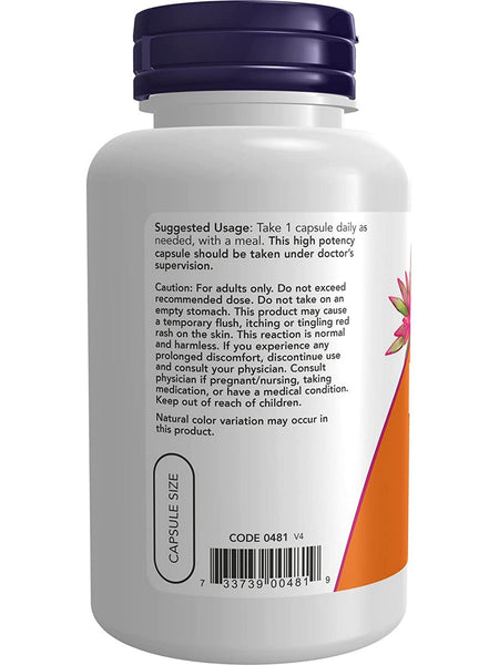 NOW Foods, Niacin 500 mg, 100 capsules