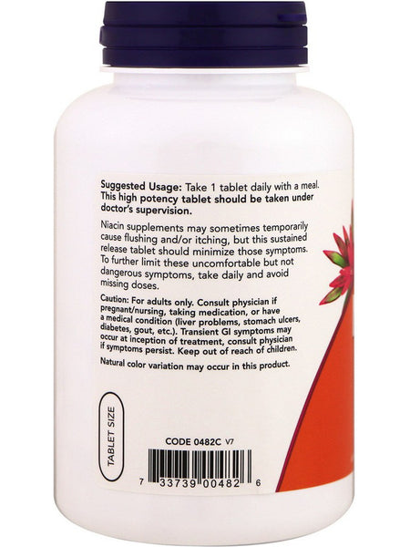 NOW Foods, Niacin 500 mg, 250 tablets