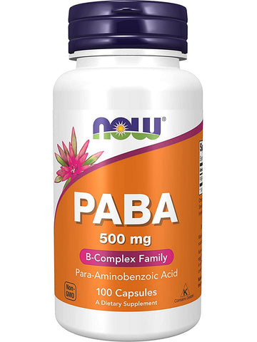 NOW Foods, PABA 500 mg, 100 capsules