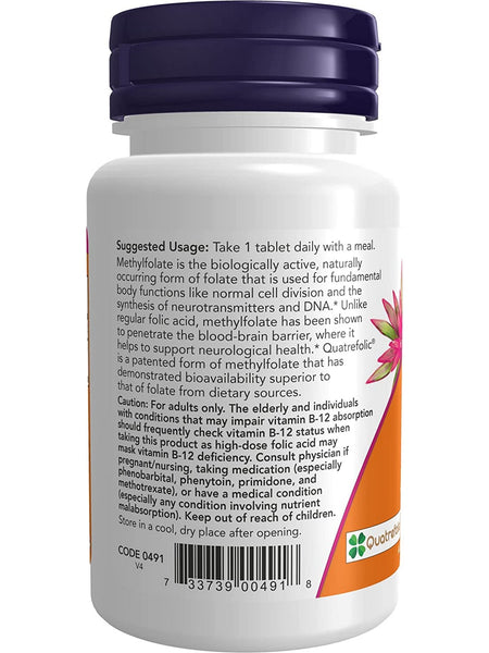 NOW Foods, Methyl Folate 1,000 Mcg, 90 tablets