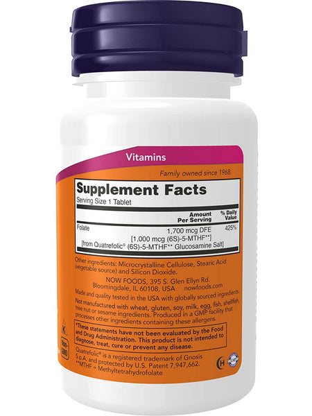 NOW Foods, Methyl Folate 1,000 Mcg, 90 tablets