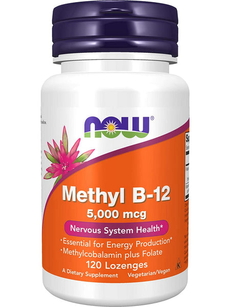 NOW Foods, Methyl B-12 5,000 mcg, 120 lozenges