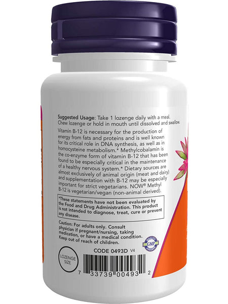 NOW Foods, Methyl B-12 5,000 mcg, 120 lozenges