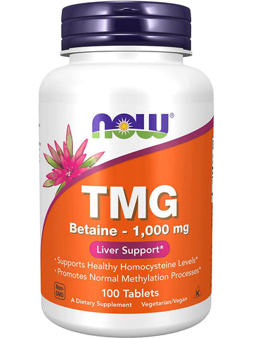 NOW Foods, TMG Betaine 1,000 mg, 100 tablets
