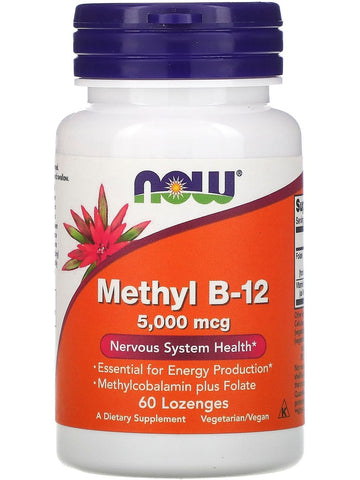 NOW Foods, Methyl B-12 5,000 mcg, 60 lozenges