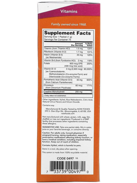NOW Foods, Instant Energy B-12, 75 packets
