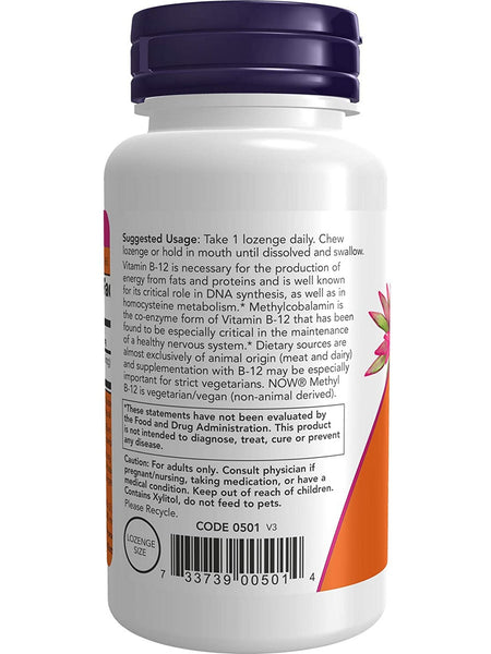 NOW Foods, Methyl B-12 10,000 mcg, 60 lozenges