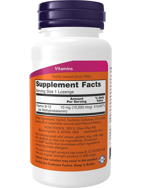 NOW Foods, Methyl B-12 10,000 mcg, 60 lozenges
