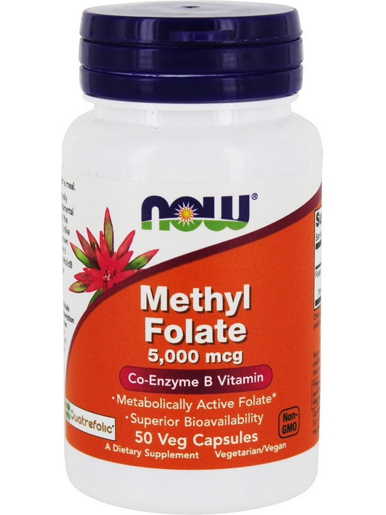 NOW Foods, Methyl Folate 5000 mcg, 50 veg capsules