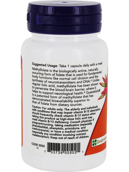NOW Foods, Methyl Folate 5000 mcg, 50 veg capsules