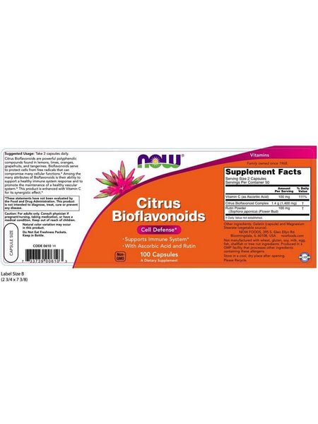 NOW Foods, Citrus Bioflavonoids 700 mg, 100 capsules
