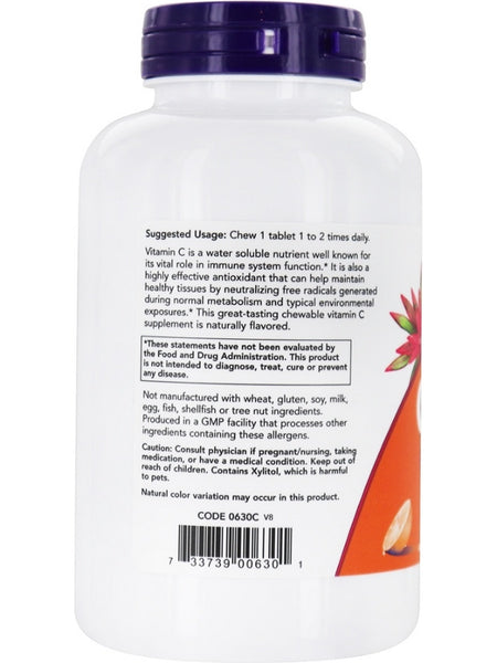 NOW Foods, C-500 Orange, Chewable, 100 tablets