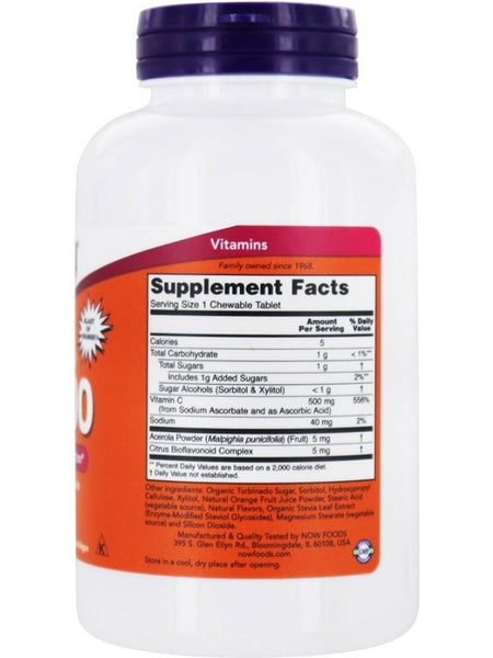 NOW Foods, C-500 Orange, Chewable, 100 tablets