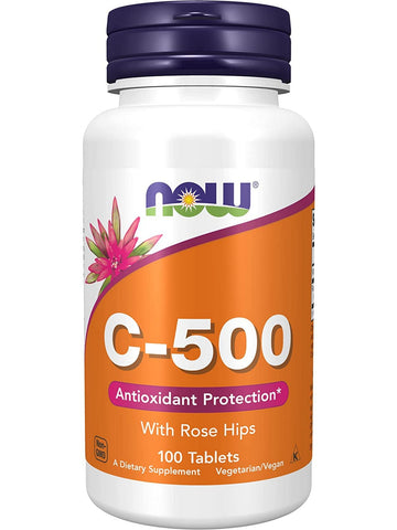 NOW Foods, C-500 with Rose Hips, 100 tablets