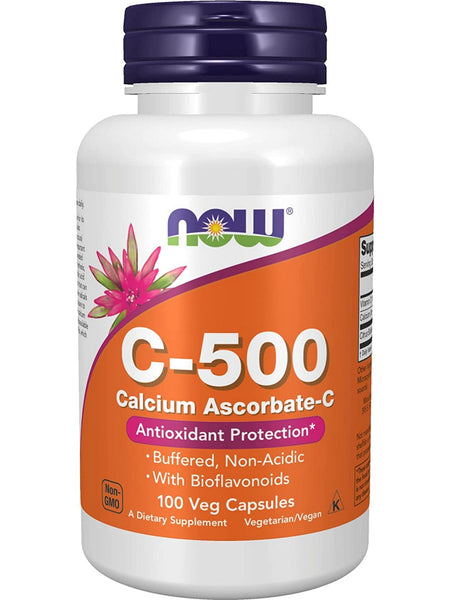 NOW Foods, C-500 Calcium Ascorbate-C, 100 veg capsules