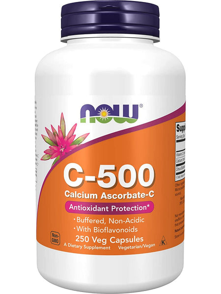 NOW Foods, C-500 Calcium Ascorbate-C, 250 veg capsules
