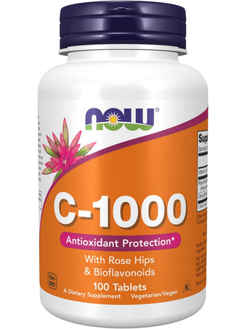 NOW Foods, C-1000 with Rose Hips, 100 tablets