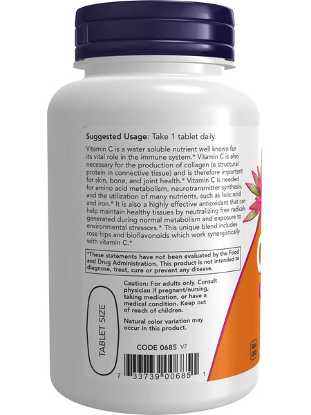 NOW Foods, C-1000 with Rose Hips, 100 tablets