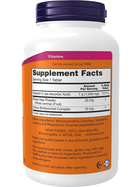 NOW Foods, C-1000 with Rose Hips, 250 tablets