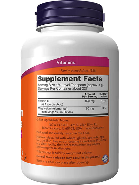 NOW Foods, Magnesium Ascorbate, 8 oz