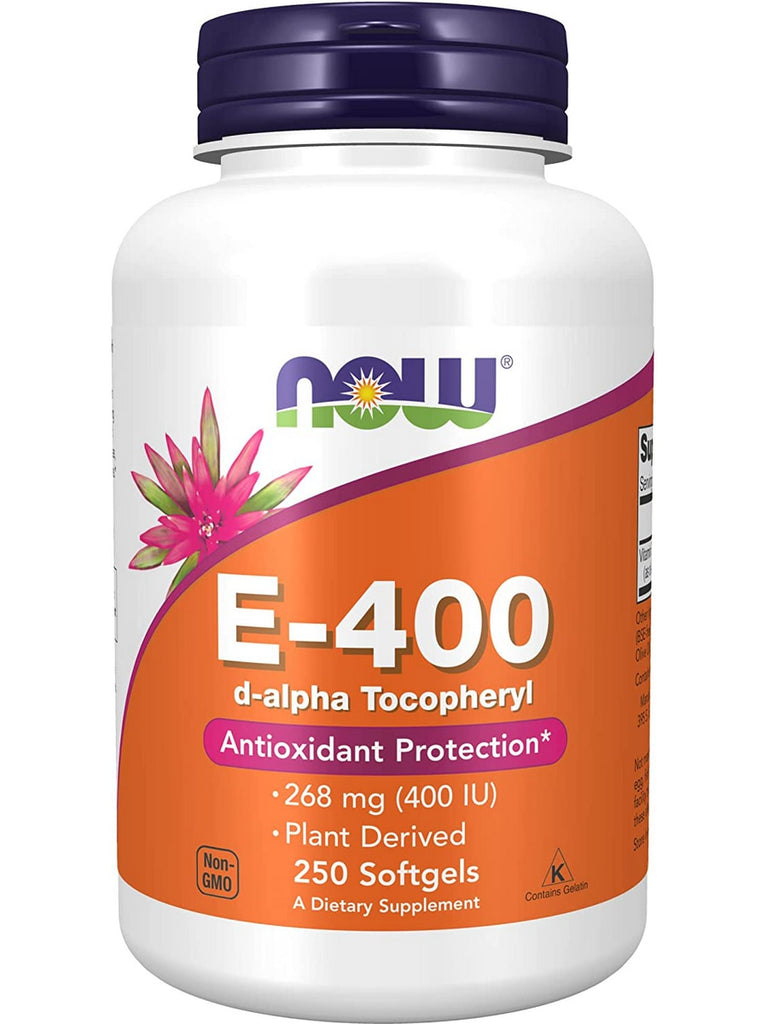NOW Foods, E-400 D-Alpha Tocopheryl, 250 softgels