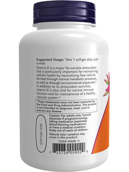NOW Foods, E-1000 IU Mixed Tocopherols, 100 softgels
