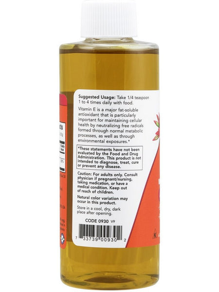 NOW Foods, E-Oil with Mixed Tocopherols, 4 fl oz