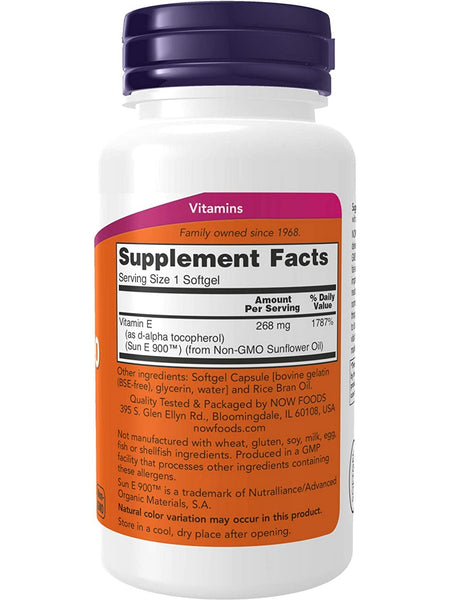 NOW Foods, Sun-E™ 400 Soy-Free, 60 softgels