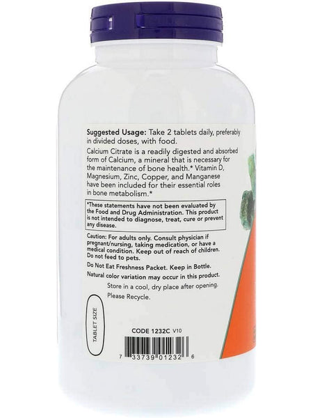 NOW Foods, Calcium Citrate, 250 tablets
