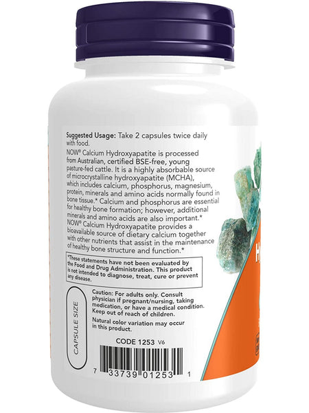 NOW Foods, Calcium Hydroxyapatite Caps, 120 capsules