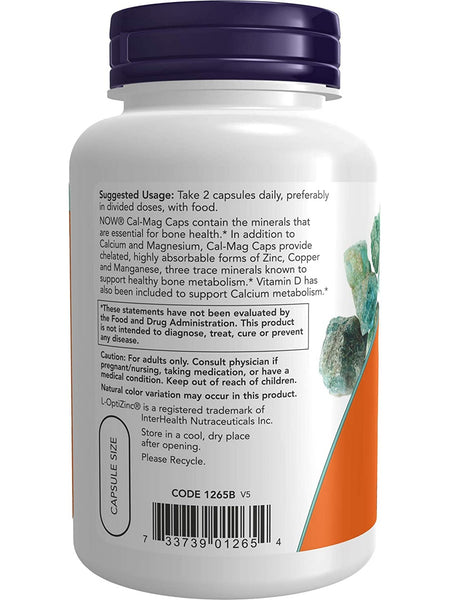 NOW Foods, Cal-Mag Caps, 120 capsules
