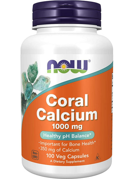 NOW Foods, Coral Calcium 1000 mg, 100 veg capsules
