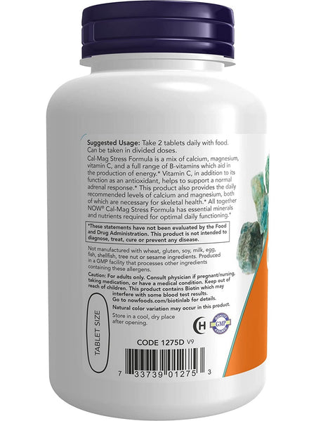 NOW Foods, Cal-Mag Stress, 100 tablets
