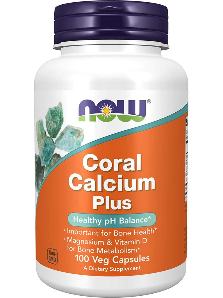 NOW Foods, Coral Calcium Plus, 100 veg capsules
