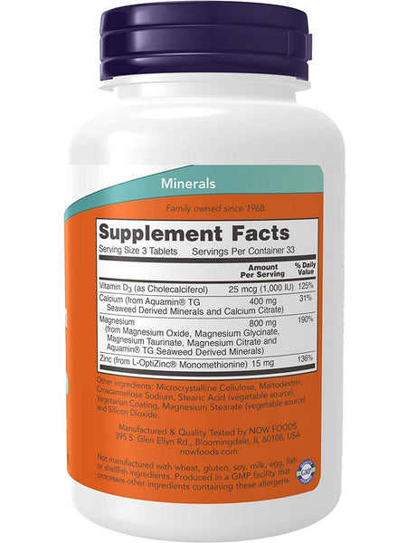 NOW Foods, Magnesium & Calcium, 100 tablets
