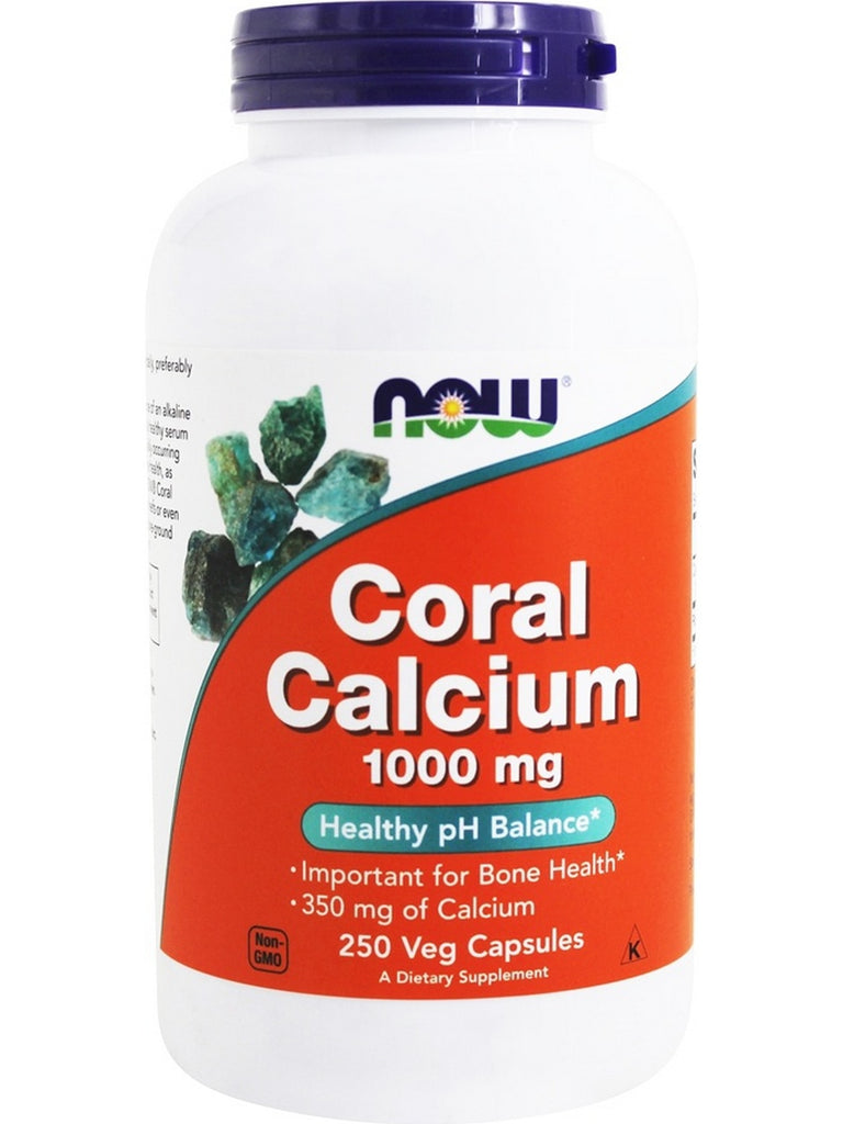NOW Foods, Coral Calcium 1000 mg, 250 veg capsules