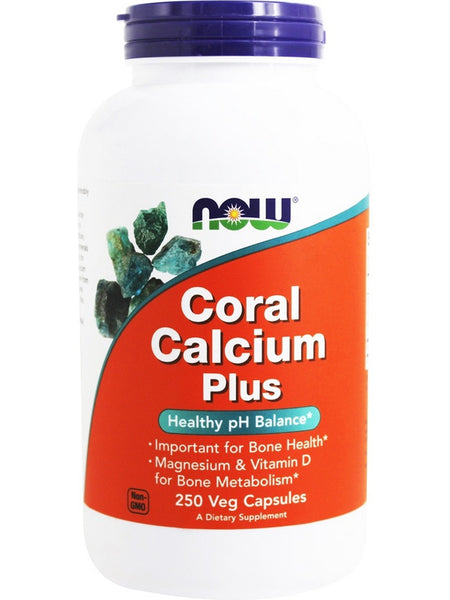 NOW Foods, Coral Calcium Plus, 250 veg capsules