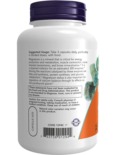 NOW Foods, Magnesium Citrate, 120 Veg Capsules